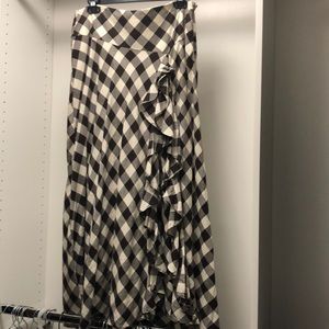 Ralph Lauren plaid maxi skirt